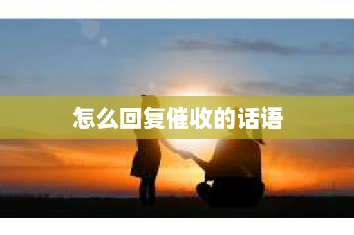 怎么回复催收的话语