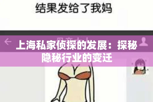 上海私家侦探的发展：探秘隐秘行业的变迁