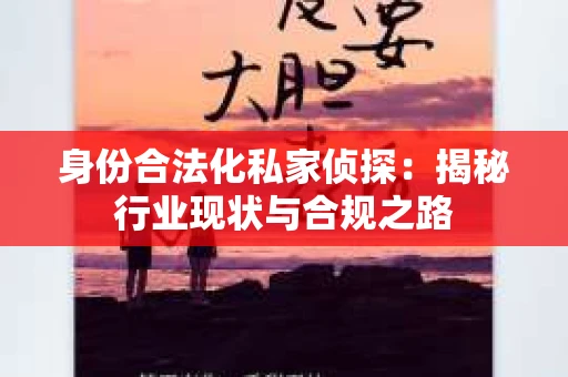 身份合法化私家侦探：揭秘行业现状与合规之路