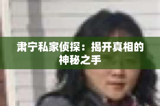 肃宁私家侦探：揭开真相的神秘之手