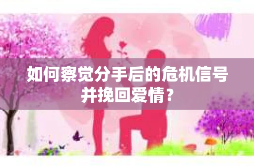 如何察觉分手后的危机信号并挽回爱情？