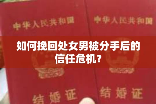 如何挽回处女男被分手后的信任危机? 如何挽回处女男被分手后的信任危机?
