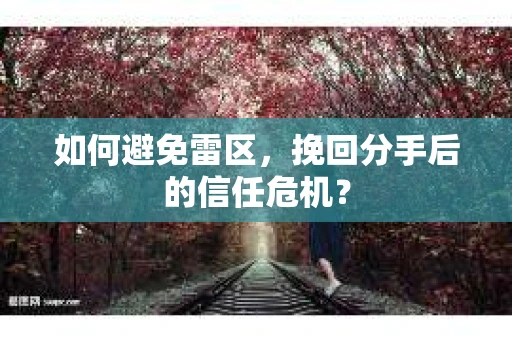 如何避免雷区，挽回分手后的信任危机？