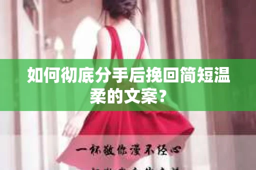 如何彻底分手后挽回简短温柔的文案？