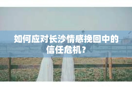 如何应对长沙情感挽回中的信任危机？