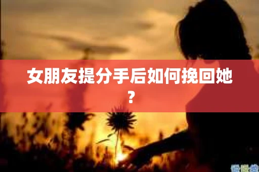 女朋友提分手后如何挽回她？